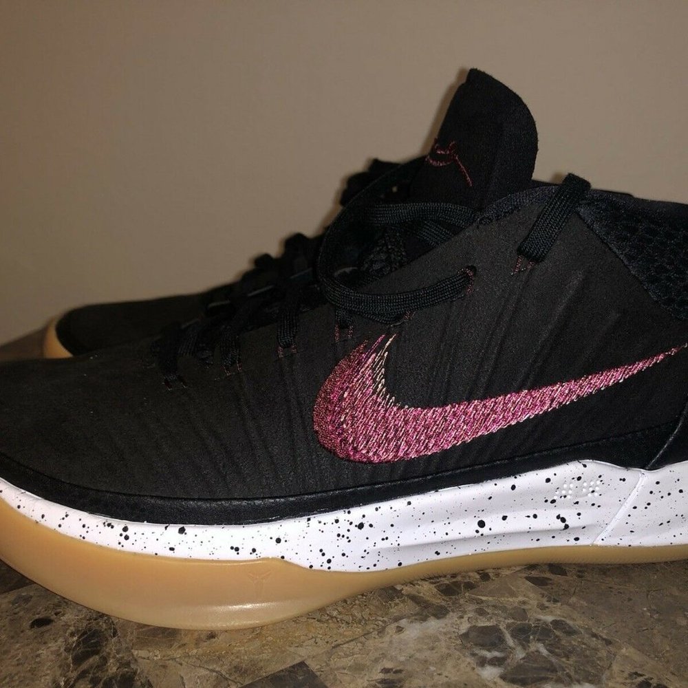 Nike Kobe Bryant AD Mid Genesis Black Gum Basketball Shoes Men US 7.5 922482-006 - Picture 3 of 8